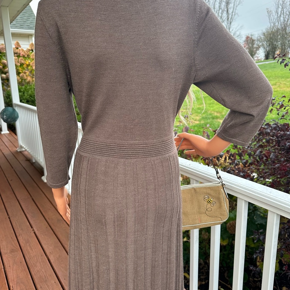 Talbots Merino Wool elegant dress Petite Large - Picture 5 of 10
